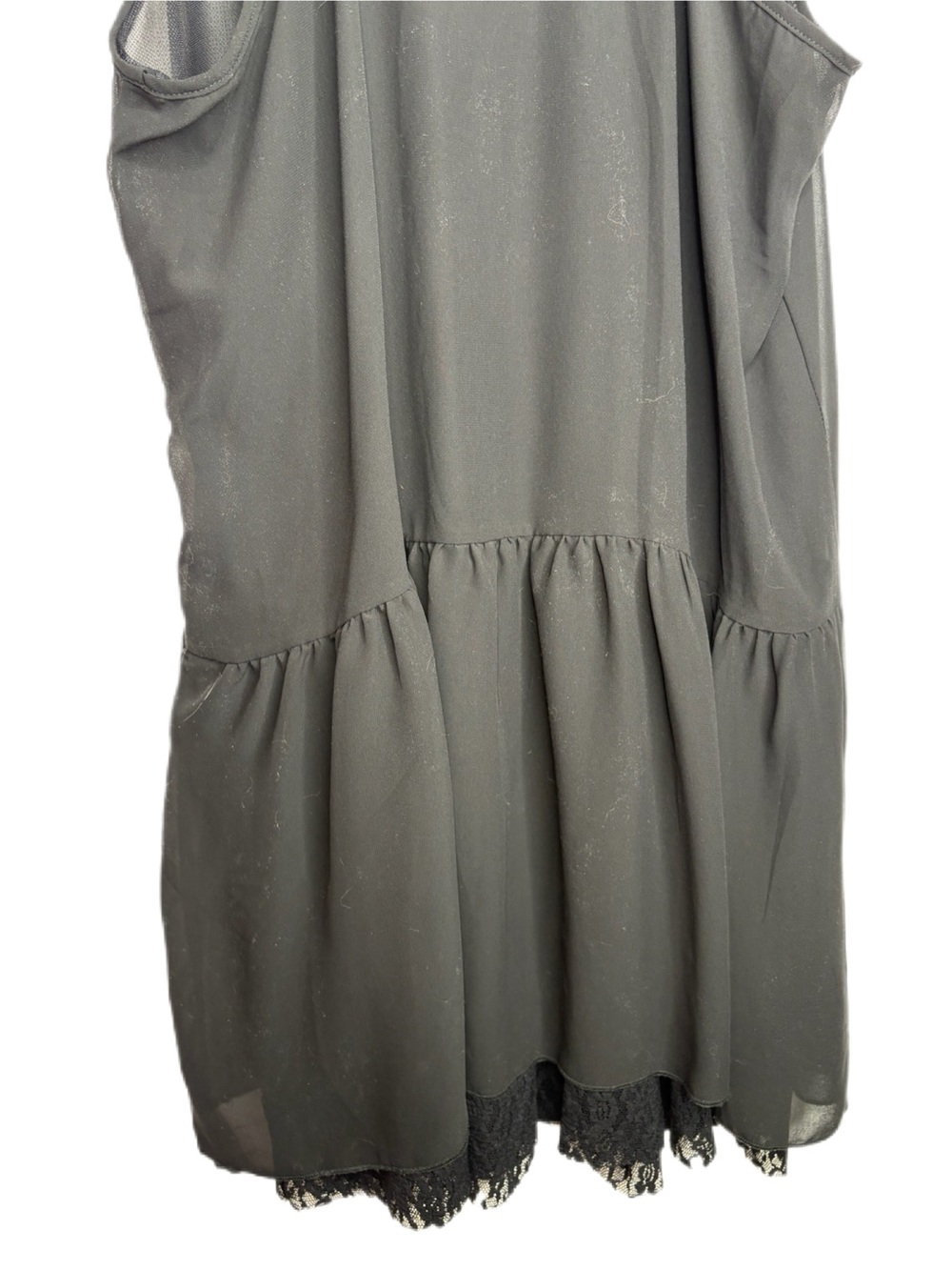Sequins, Ruffle & Lace Sleeveless Shift - Picture 5 of 10
